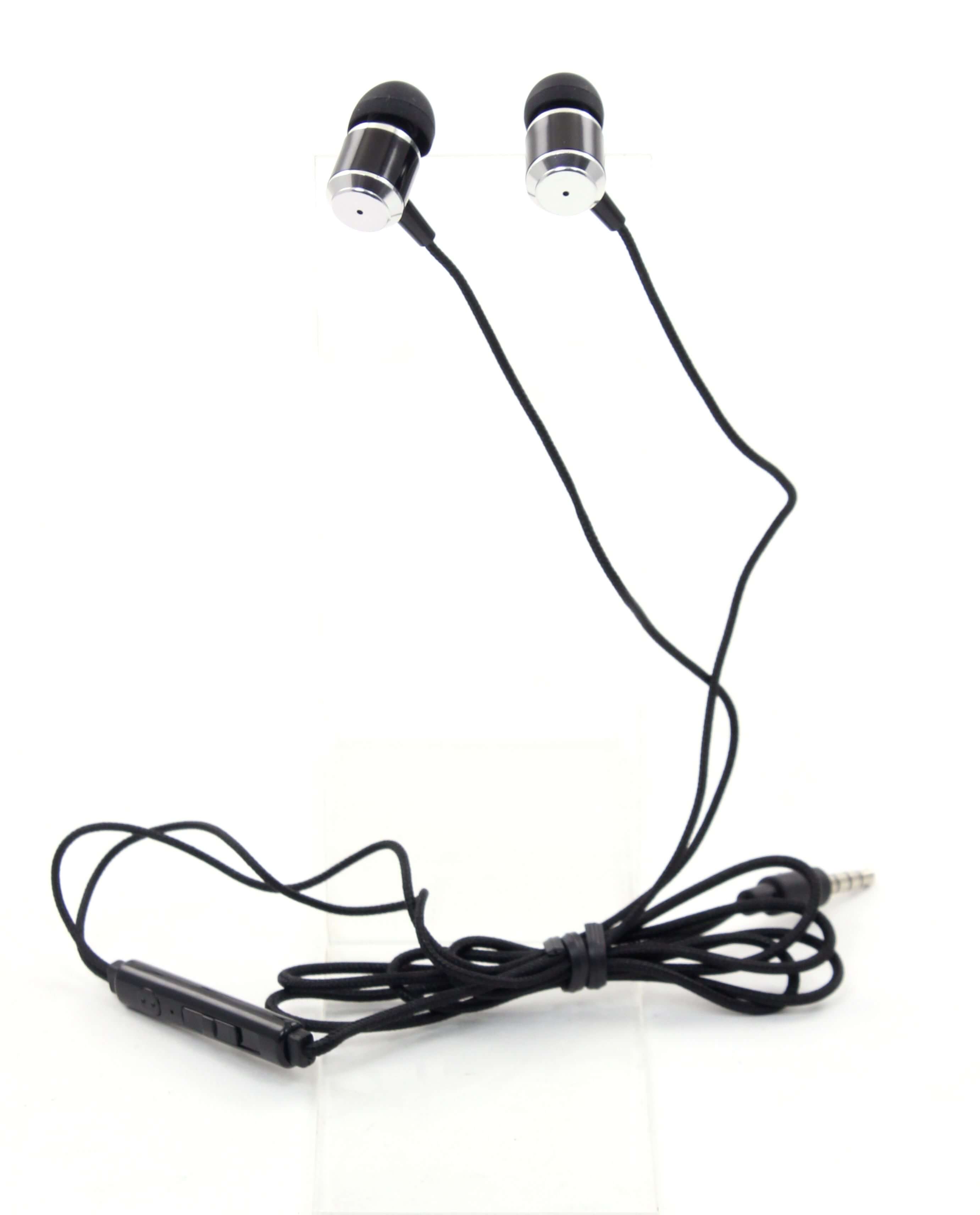 Гарнитура PrologiX ME-A500-B Black, Mini jack (3.5 мм) 4pin, вакуумные, микрофон на проводе, кабель 